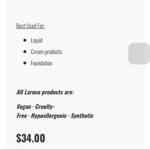 3/$30 Laruce LR335 Flat Foundation Brush - Picture 5 of 7